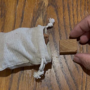 cedar squares in bag