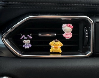 Clips magnéticos Kawaii para la ventilación del coche / Imanes Kawaii para la nevera / Accesorios bonitos para el coche / Decoración para el coche