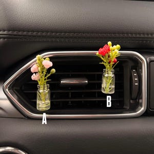 Clipes para saída de ar do carro com vaso de flores | Acessórios para carro | Magnéticos
