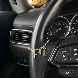 Custom car charm for steering wheel , shifter