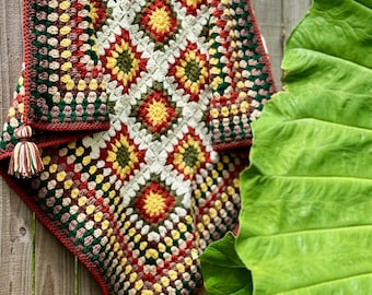 Coperta fatta a mano all'uncinetto