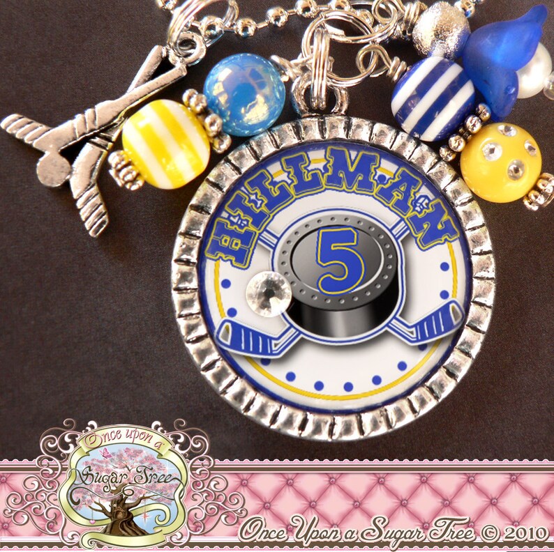 Hockey Necklace Custom Sports Jewelry Mom NecklaceFully Etsy