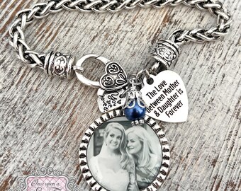 thumbnail image 2 of The Love Between A Mother And Daughter, Custom Cuff Bracelet, Mother D – S&K Hand Stamped Designs 2 of 13