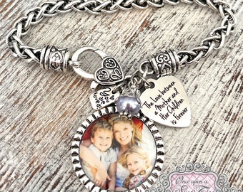Bracciale Mamma E Figlia In Acciaio Inox – Regalo Per La Festa Della Mamma, Compleanno O Natale – Gioiello Personalizzato Con Ciondolo