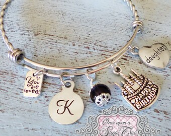 Daughter Birthday gift from mom- 13th Birthday GIFT, 13th Birthday Bracelet, Happy Birthday Jewelry, 13th Birthday, Teenage Daughter Gifts