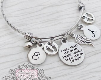 Loss of Child Gift, Angel Wing Bracelet, Remembrance, Memory Jewelry Child Loss, Infant Loss, Angel,BANGLE Bracelet, Memorial Bracelet, Love