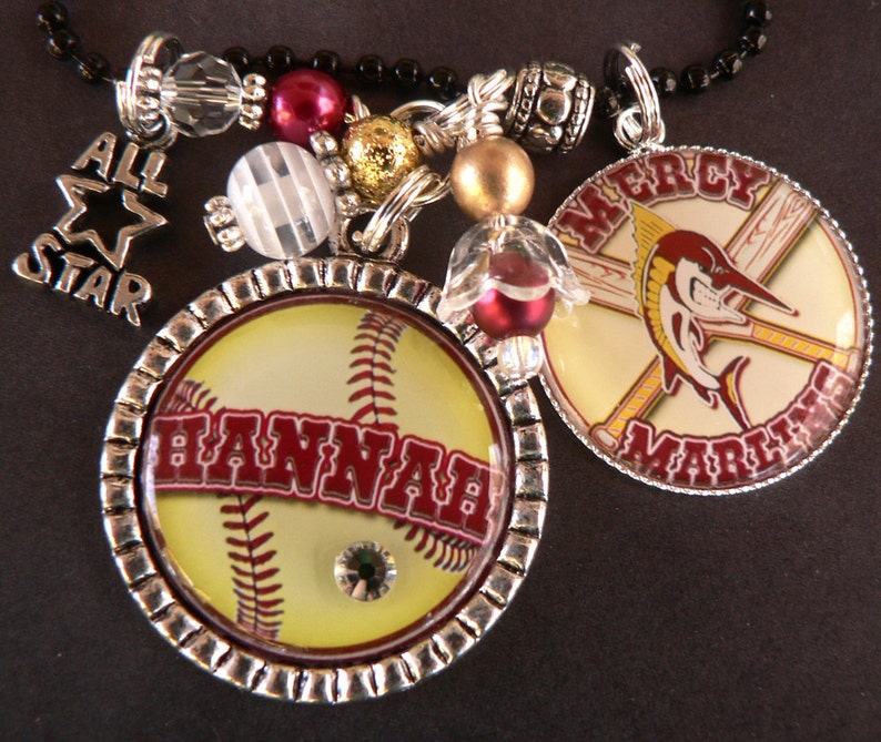 SPORTS JEWELRY Customizable Team Number Colors Etsy