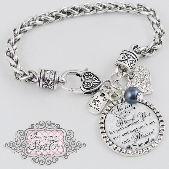 Grandma of the Bride- Wedding Gift,personalized Wedding Bracelet