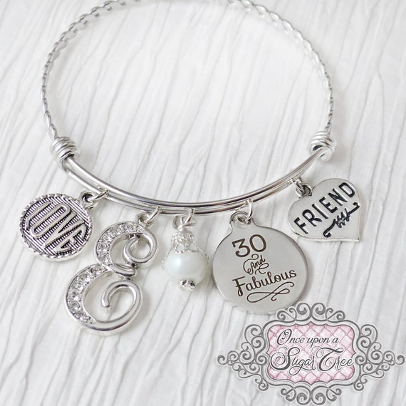 30th Birthday Gift for Her, Birthday Jewelry, 30 and Fabulous