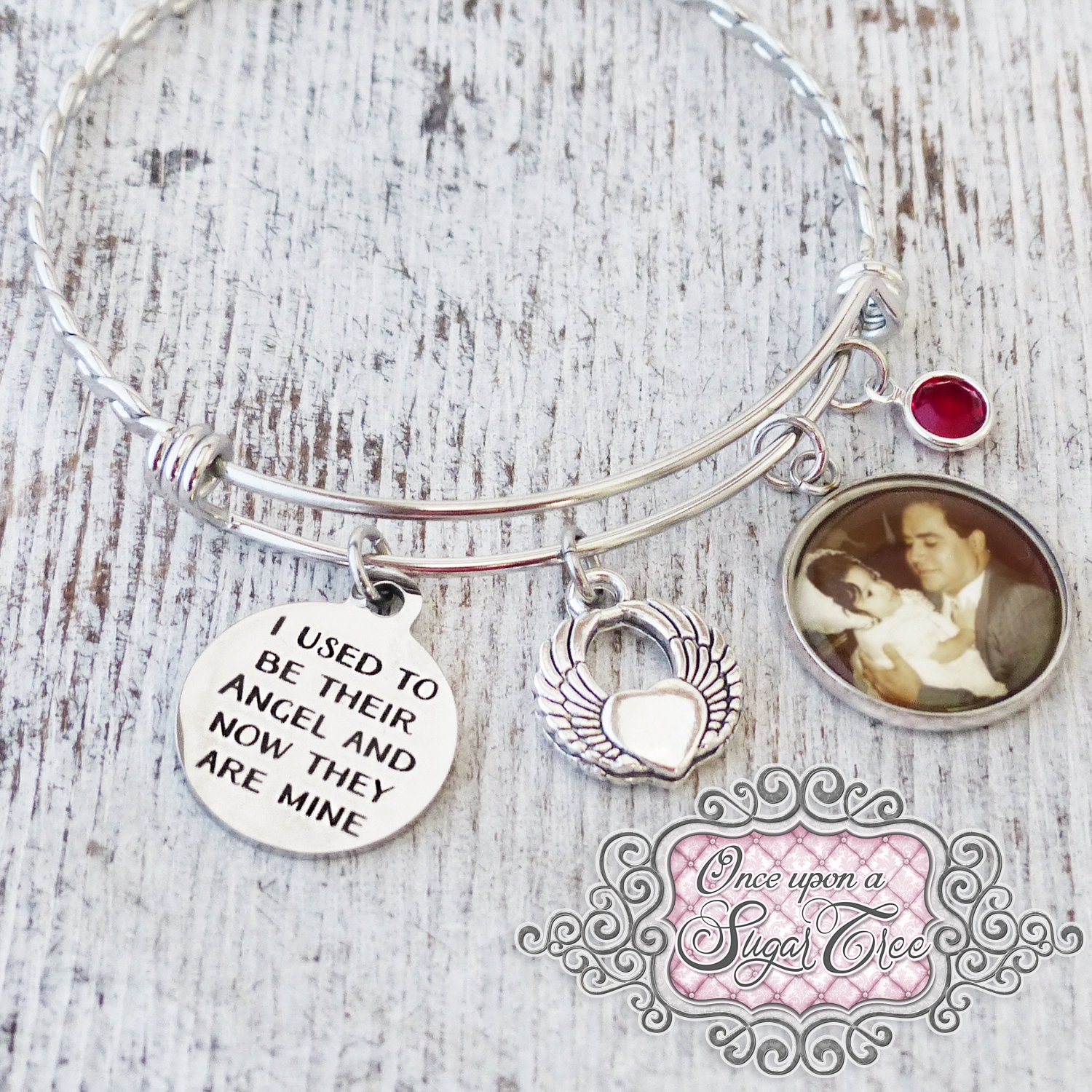 Bracciale Commemorativo Per Perdita Persona Amata - Gioiello In Acciaio Con Frase "Quelli Che Amiamo Non Vanno Via" - Regalo Per Lutto Padre Madre Nonno Nonna
