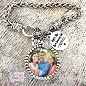 Stiefmoeder Cadeau-Foto Armband-Dank U voor het houden van mij als uw eigen-Bonus Moeder-Pleegmoeder Cadeau voor Moederdag-Unbiologische Moeder-Tweede Moeder Geschenken