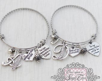 Wedding Gifts Parents-The love between a mother and daughter is forever-Mother and Son is Forever,Personalized Mother of the Groom Bride