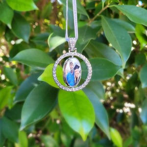 Picture Memorial Wedding Bouquet Charm-Bridal Photo Charm-Double Sided-Custom Photo-Always On My Mind Forever In My Heart-Attach to Bouquet image 3