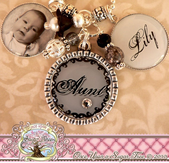 Aunt Gifts From Niece or Nephew for Christmas Photo Necklace for