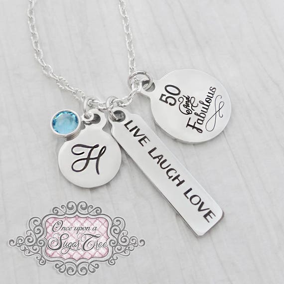 Birthday Gifts for Her, 50th Birthday Necklace,birthday Jewelry