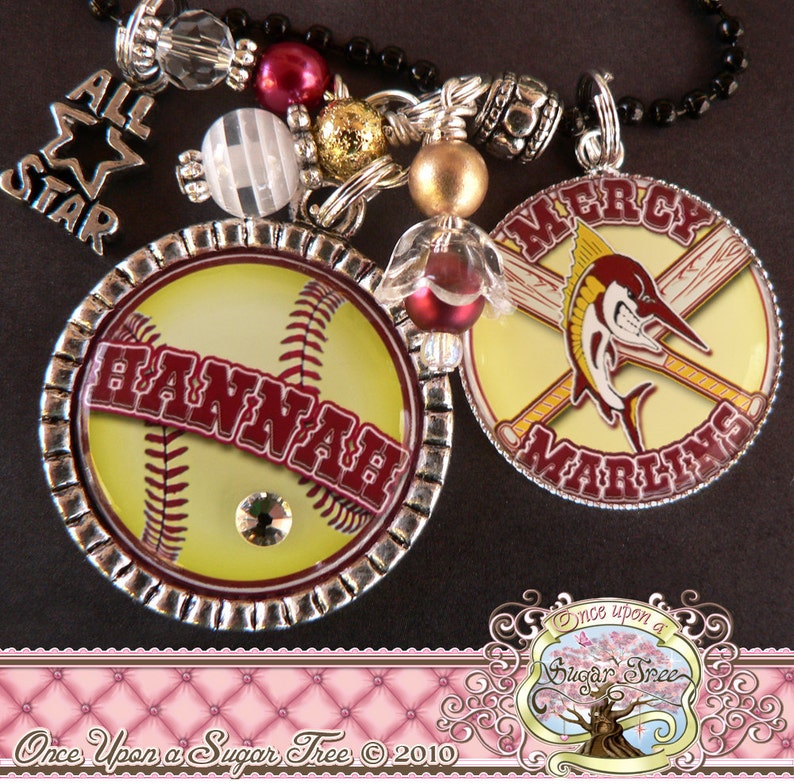 SPORTS JEWELRY Customizable Team Number Colors Etsy