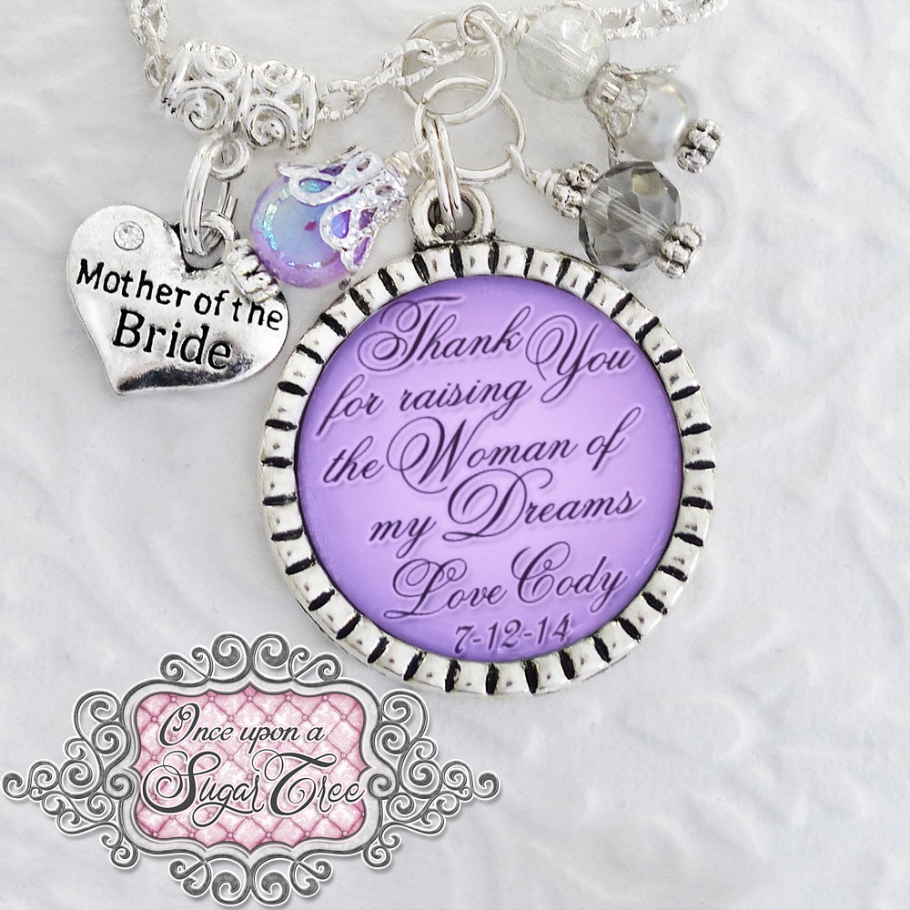 Mother of the BRIDE Necklace Personalized Inspirational Etsy