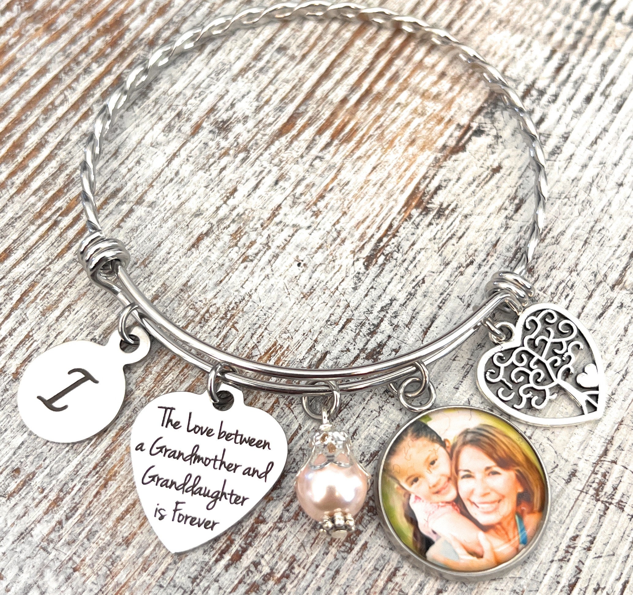 The love between a grandmother and granddaughter is forever best sale bracelet