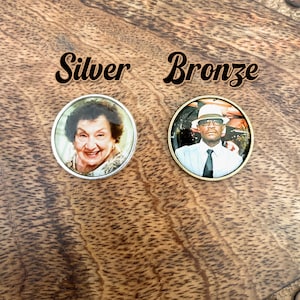 Custom Photo Pocket Coin-Walking Beside You Today and Always-Custom Double Side Memorial Gift for Groom-Memorial Coin-Pocket Token for Groom image 2