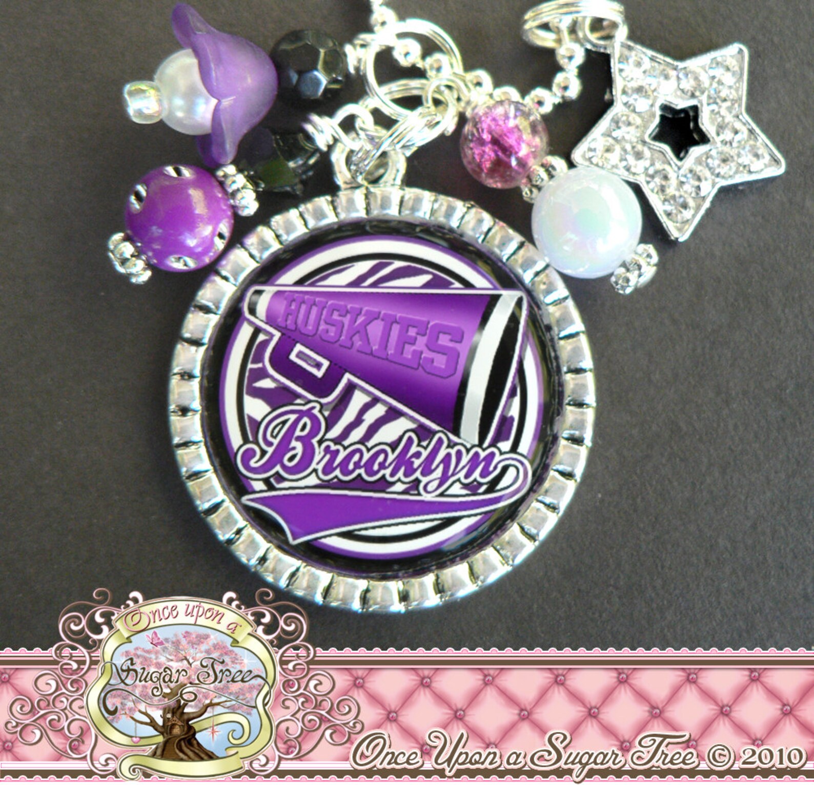 CHEER Necklace With CHEER Charm Customizable Cheerleader to Etsy