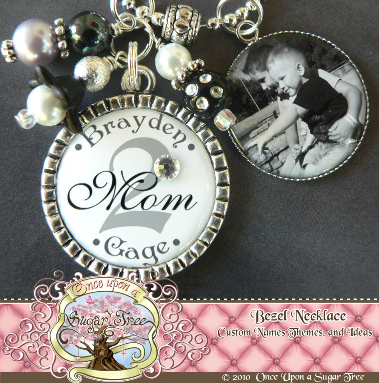 Custom Mom Necklace with Children's Names Mom Jewelry Etsy