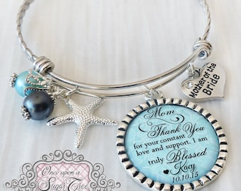 BEACH WEDDING- Beach Jewelry- Mother of the Bride Bracelet - Beach Bridal Jewelry - Gift from Bride - Wedding Gifts for Mother in law