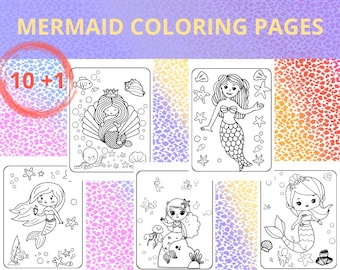 Mermaid Coloring Pages, Mermaid Coloring Pages For Kids, Printable Coloring Pages, Kids Coloring Pages, Girls Coloring Pages, Mermaid Sheets