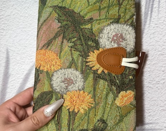 Diario con copertina in arazzo, diario da viaggio, stile cottagecore, regalo per la lettura e il giardinaggio, quaderno floreale vintage