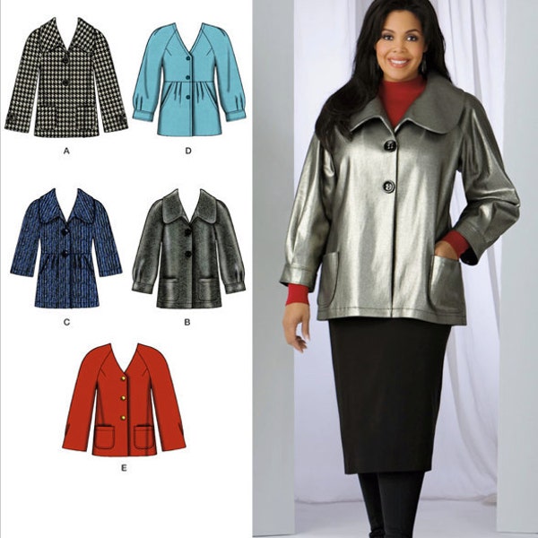 Simplicity Pattern 2543 Khaliah Ali Misses'/Women's Jackets and Coats Sizes 10-18 NEW