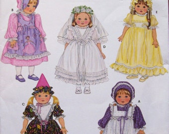 Simplicity Pattern 3520 18" Doll Clothes One Size NEW