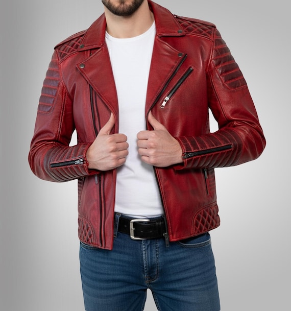 DEGNER ラムレザー シングルライダースジャケット L バイク デグナー レザージャケット シングルライダース レッドラムレザー M