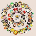 One Piece Crocs Charms, Luffy & Crew Clog Accessories, Anime Shoe Charms for Crocs, Shoe Charms for Clogs, One Piece Jibbitz, Gift for Teens product logo