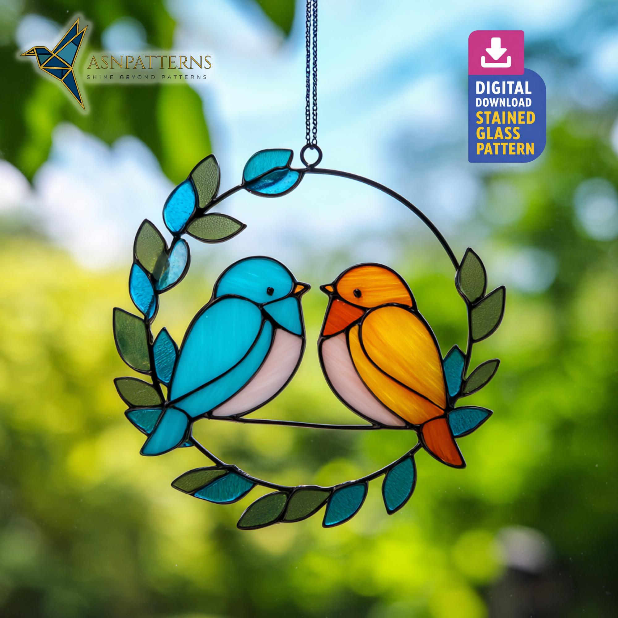 Glass Love Birds - Etsy