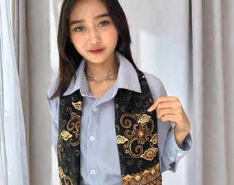 Classic Mega Mendung Cloud Motif Batik Scarf, Women Shawl,Women Scarf,Ladies Shawl,Fashion Scarf,Boho Shawl Scarf