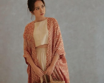 The Timeless Harmony of Lembayung in Kirana Batik Design, Batik Outerwear, Kimono Batik, Ethnic, Traditional Batik