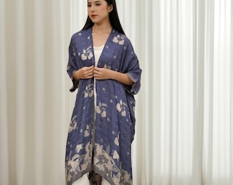 Kirana Outer with Batik Essence and Contemporary Refinement, Batik Outerwear, Kimono Batik, Ethnic, Traditional Batik
