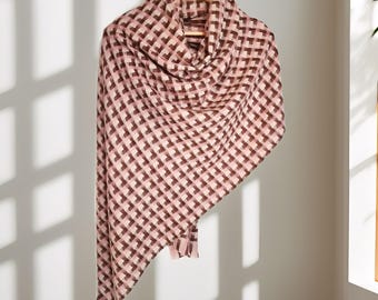 Classic Plaid Cashmere Shawl Soft Checkered Pashmina Scarf,Women Shawl,Women Scarf,Ladies Shawl,Fashion Scarf,Boho Shawl Scarf