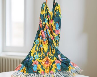 Virgin Wool and Cashmere Shawl Ultimate Softness Wrap,Women Shawl,Women Scarf,Ladies Shawl,Fashion Scarf,Boho Shawl Scarf