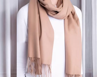 Elehant Plain Cashmere and Virgin Wool Pashmina Scarf,Women Shawl,Women Scarf,Ladies Shawl,Fashion Scarf,Boho Shawl Scarf