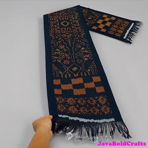 Lasem Woven Shawl with Balinese Ethnic Lobeng Motif,Women Shawl,Women Scarf,Ladies Shawl,Fashion Scarf,Boho Shawl