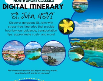 St. John Itinerary | 24 Hour Virgin Islands Guide with Beaches, Snorkeling & Tips (Digital Download)