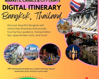 Bangkok Travel Itinerary: Markets, Canals & City Lights (Printable Guide)