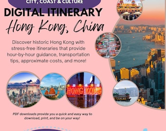 Hong Kong 72-Hour Travel Itinerary: City, Culture & Coast (Digital Download)