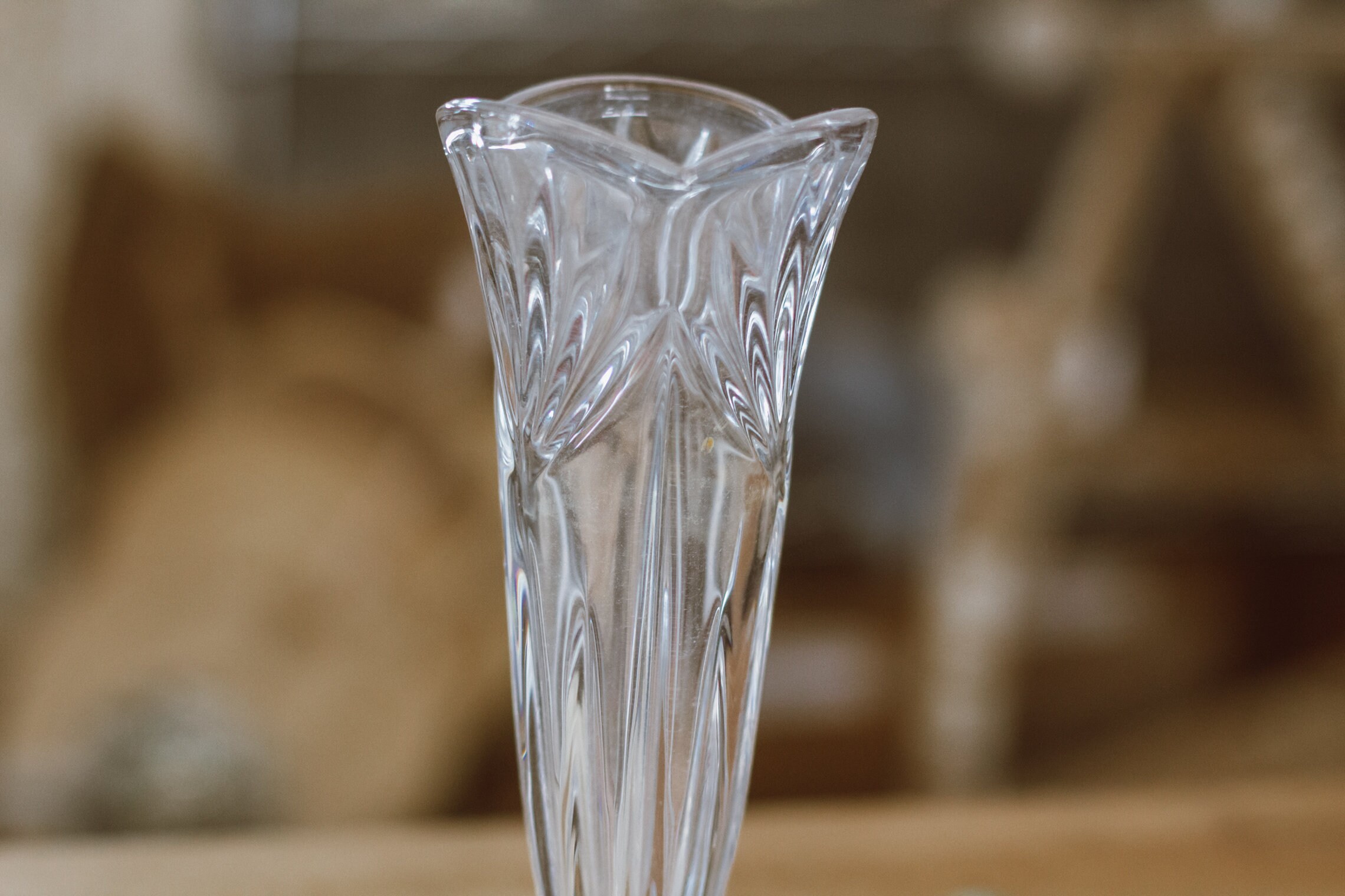 Fluted Glass Bud Vase Etsy
