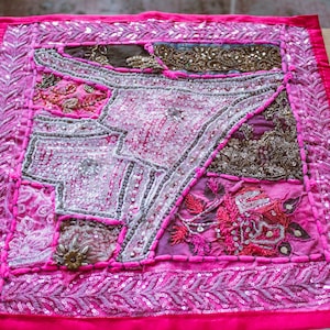 Pink Jewel Decorative Pillow Cover