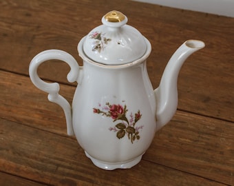 Floral Teapots - Vintage Teapots - Set of 3 Teapots