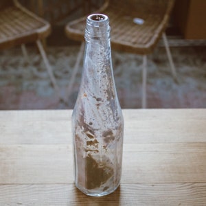 Glass Bottle - Vintage Bottle - Vintage Bud Vase