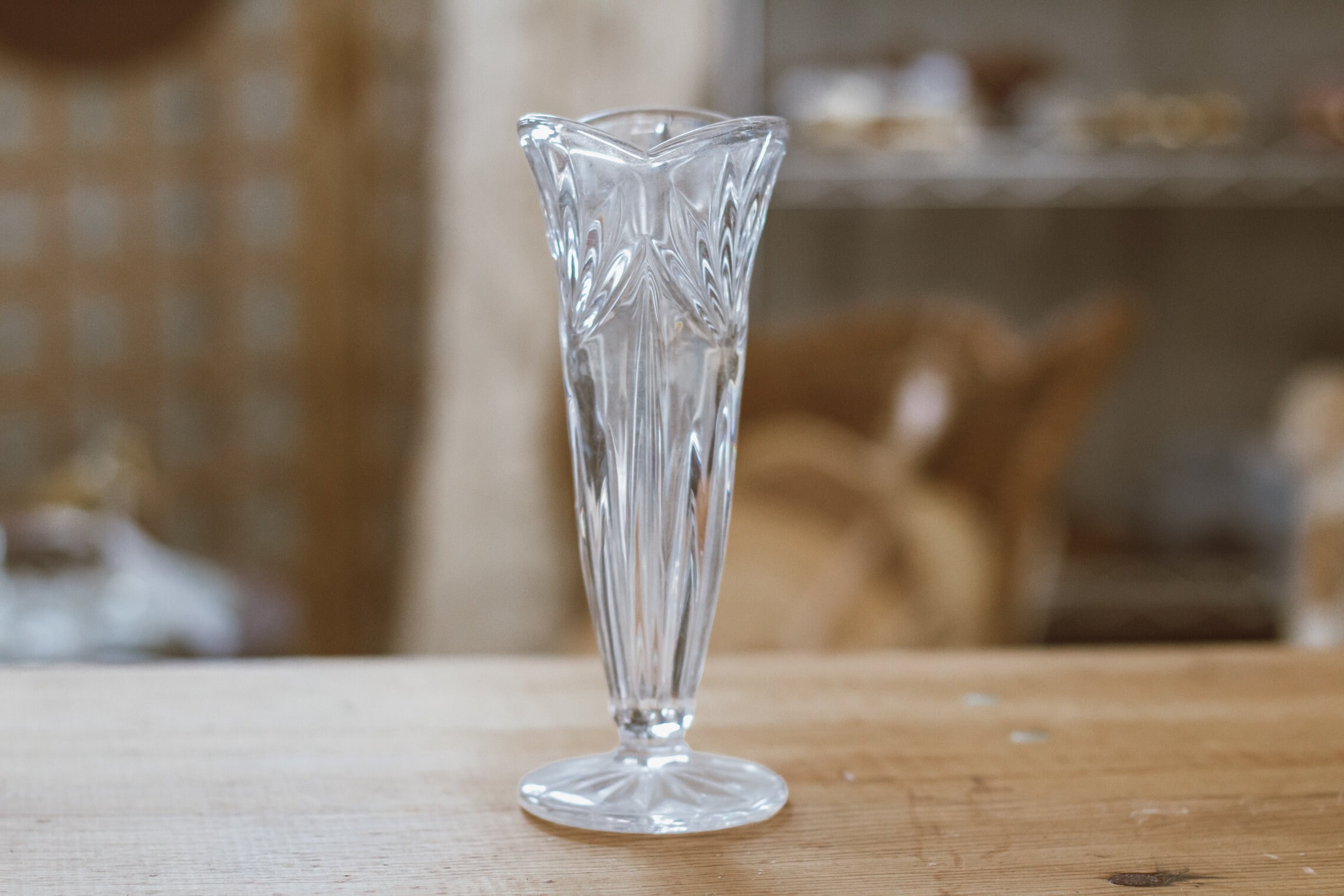 Fluted Glass Bud Vase Etsy