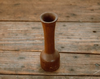 Vintage Wooden Bud Vase