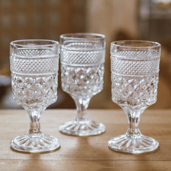 Clear Wexford Claret Wine Glasses (S/7)